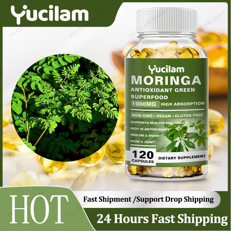 Moringa Leaf Powder - Moringa Organic 1000 mg, 7-in-1 Superfood