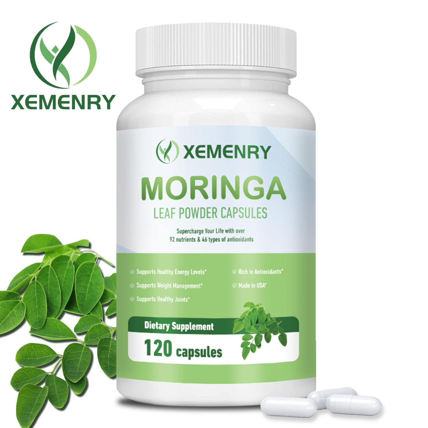 Moringa Leaf Powder - Moringa Capsules - Antioxidant, Cell Repair,