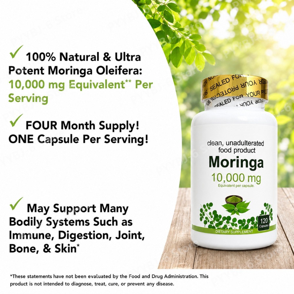 Moringa Capsules120 Count High - مراجعة Moringa Leaf Powder وسعره
