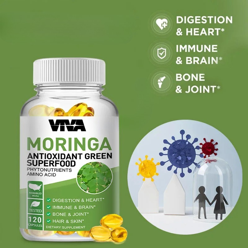 Moringa 1000mg Capsules, An An - مراجعة Moringa Leaf Powder وسعره