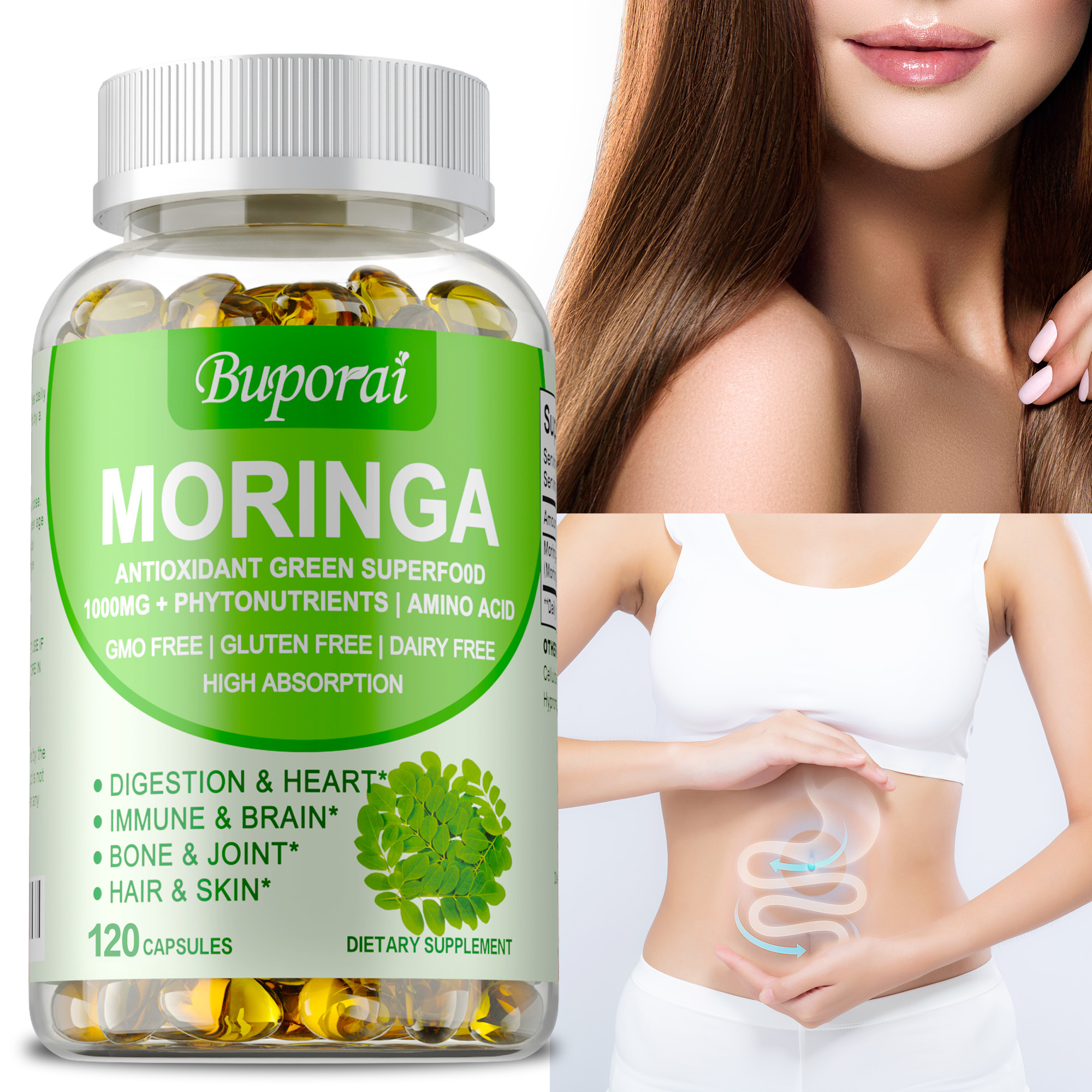 Moringa Capsules - Boosts Ener - مراجعة Moringa Leaf Powder وسعره