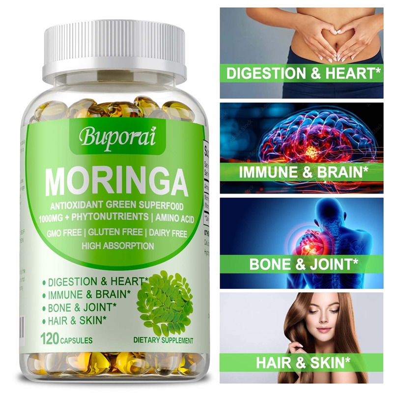 Moringa Capsules - Boosts Meta - مراجعة Moringa Leaf Powder وسعره