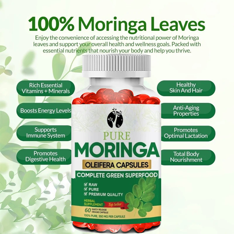 Moringa Capsules -60 Capsules  - مراجعة Moringa Leaf Powder وسعره