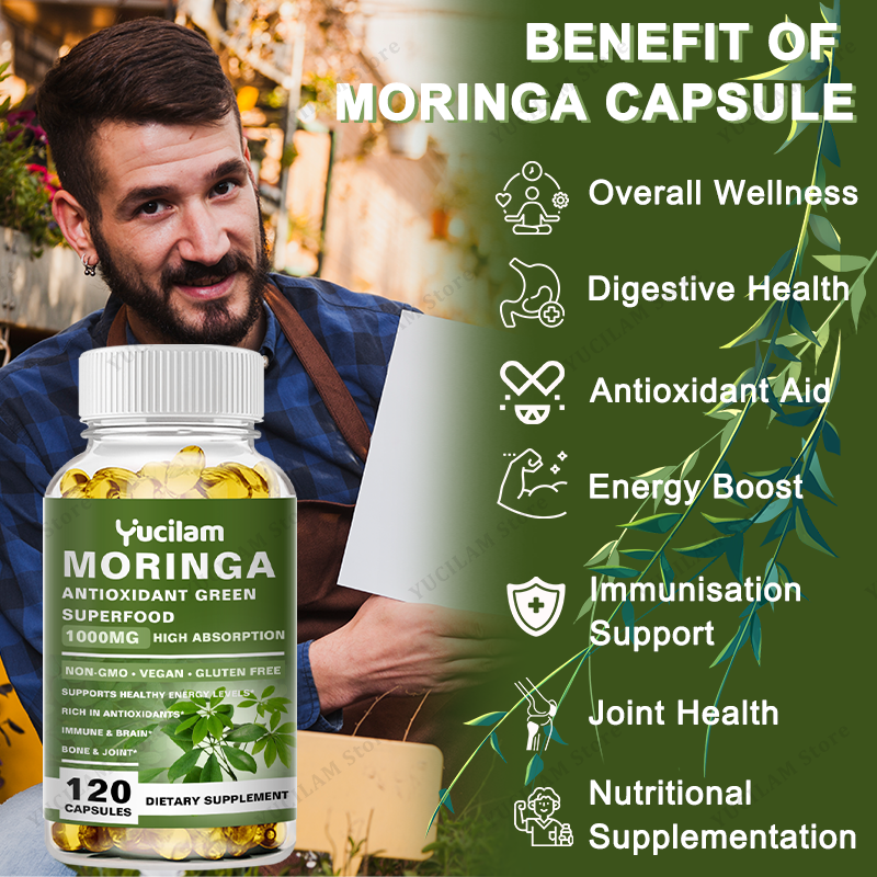 Moringa Organic 1000 mg, 7-in- - مراجعة Moringa Leaf Powder وسعره