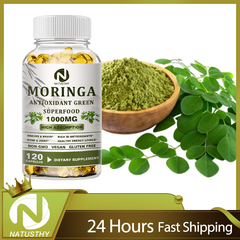 Moringa Organic 1000 mg - With - مراجعة Moringa Leaf Powder وسعره