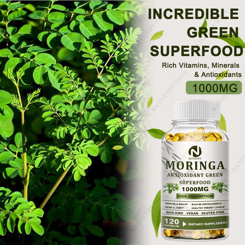 Moringa Organic 1000 mg - With - مراجعة Moringa Leaf Powder وسعره