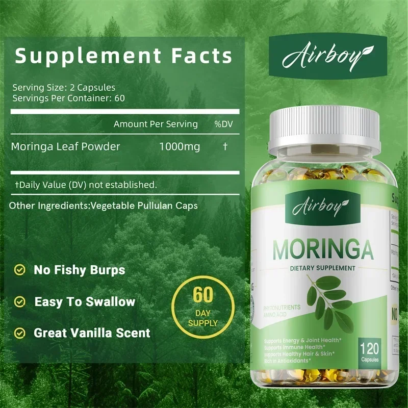 Moringa Supplements - Support  - مراجعة Moringa Leaf Powder وسعره