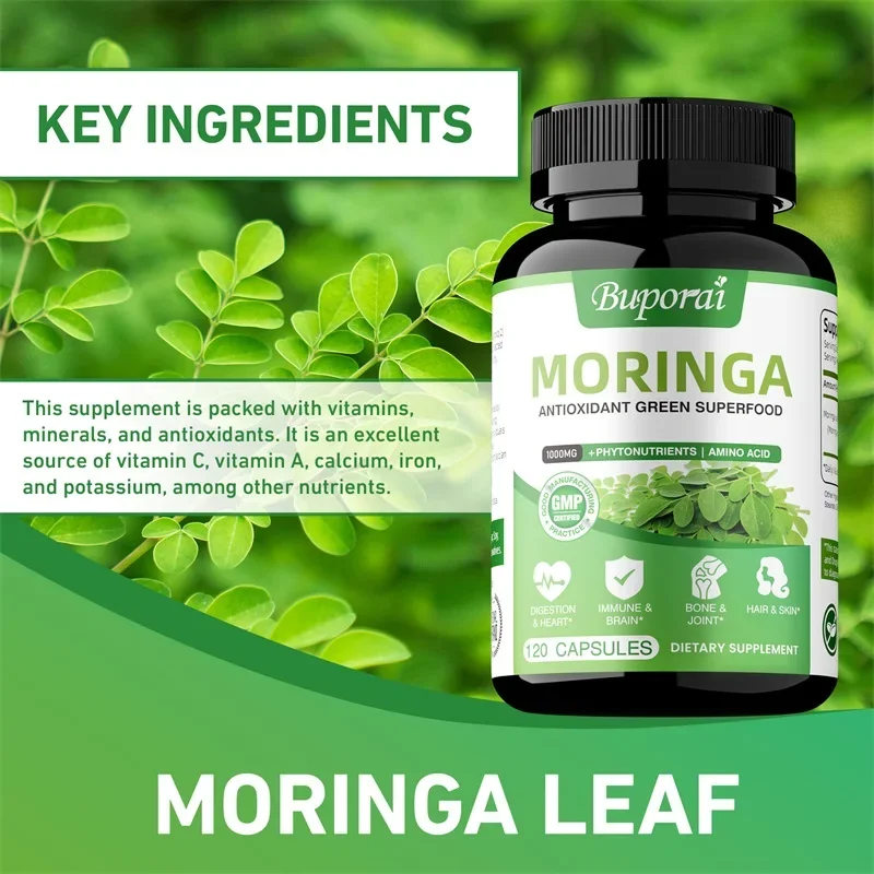 Moringa Capsules - Immune Syst - مراجعة Moringa Leaf Powder وسعره