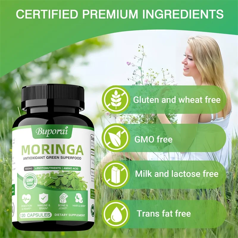 Moringa Capsules - Immune Syst - مراجعة Moringa Leaf Powder وسعره