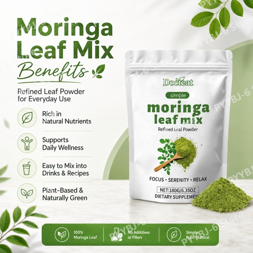 Docteat Moringa Leaf Powder, R - مراجعة Moringa Leaf Powder وسعره